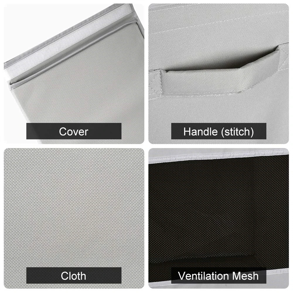 Foldable Laundry Bag with Handles 2 Compartment Hampers for Laundry with Lid Double Laundry basket