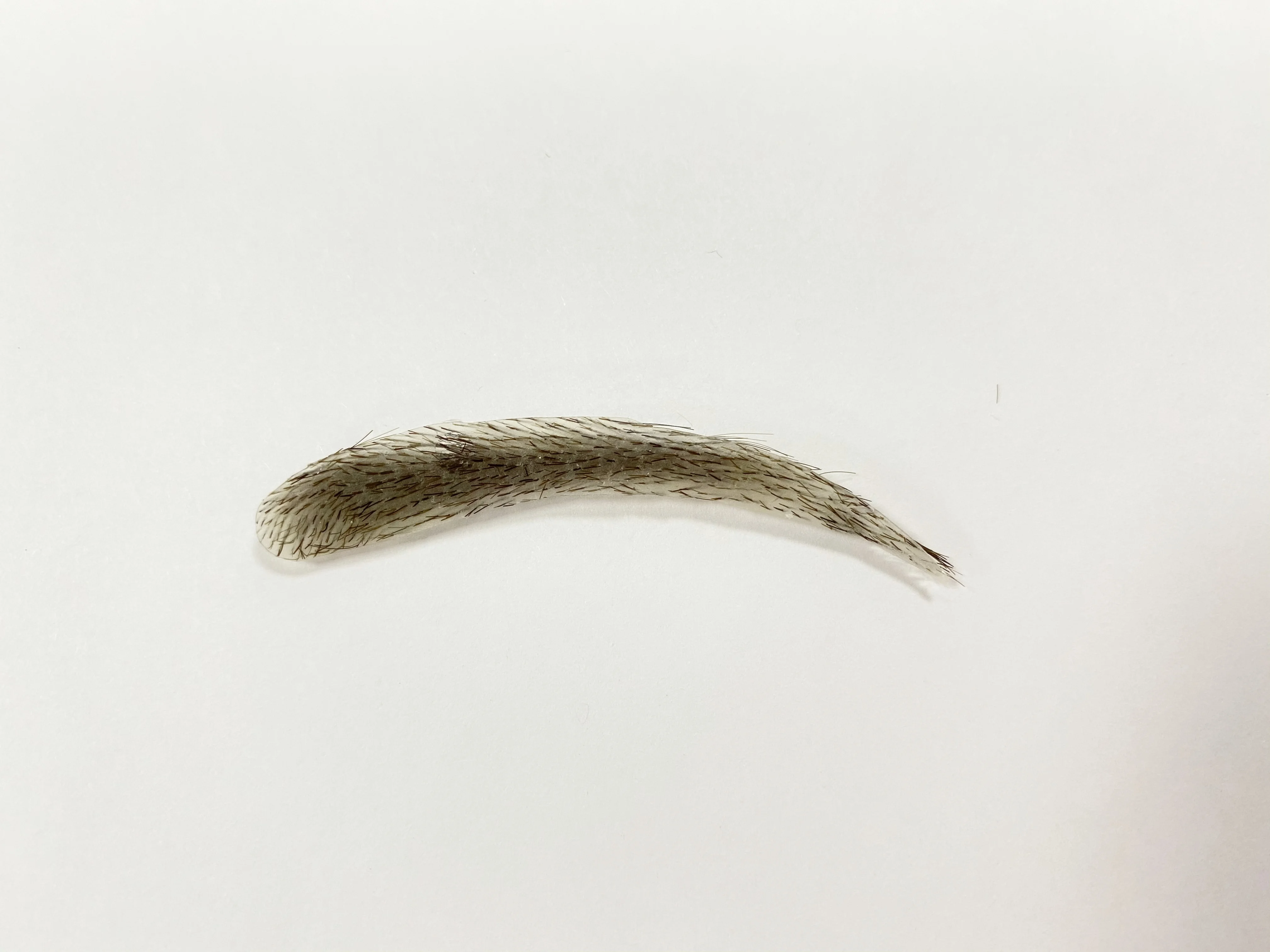 Hand made natural Women mens injection human hair false eyebrow skin injected