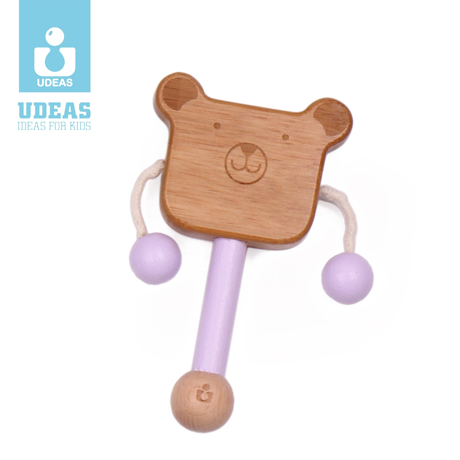 Quality Eco Friendly Bamboo Baby Early Educational Toys Montessori Kids Toy Bamboo Rattle-Drum Christmas Kids Toy Games