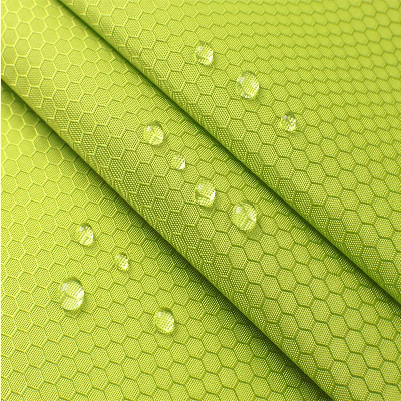 600D Polyester Jacquard Honeycomb Ripstop Oxford Fabric With PU Coating Tear Resistant Waterproof Outdoor Fabric for Luggage