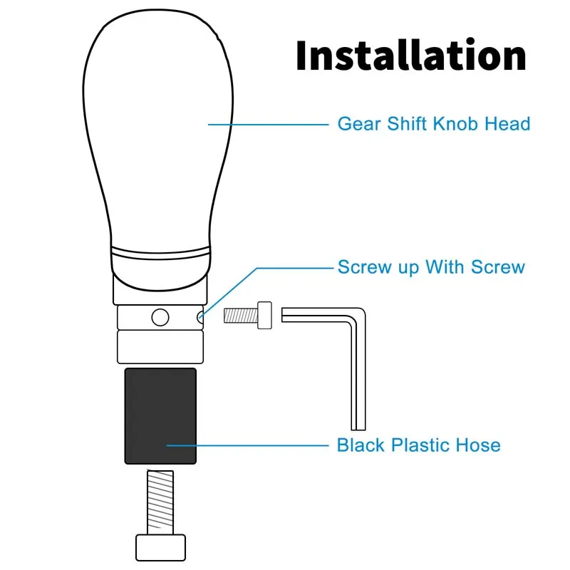 Hot Selling Universal  Leather Gear shift shifter Knob for car