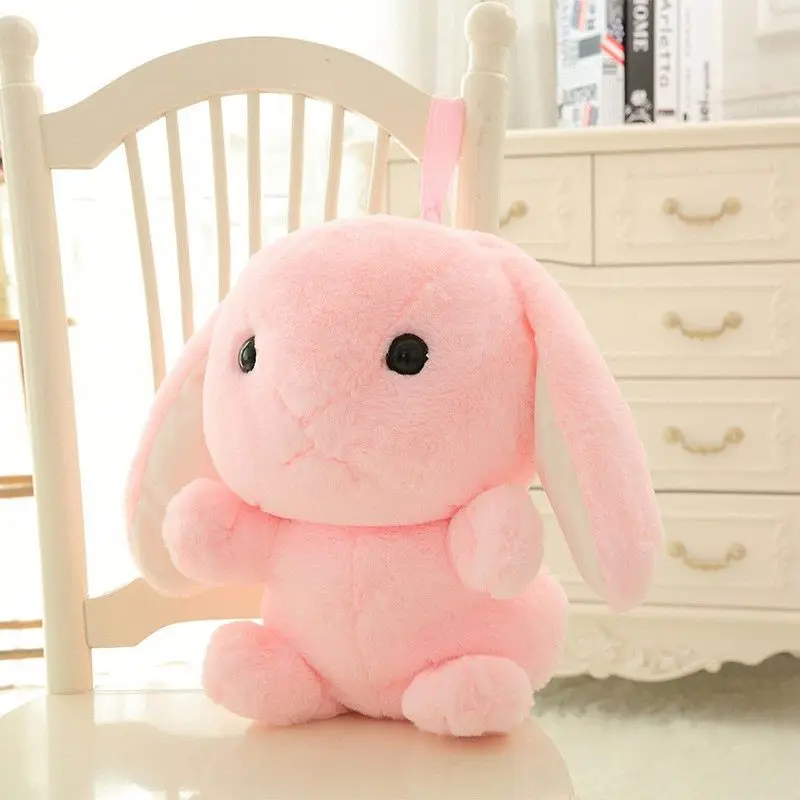 Plush Rabbit Backpack Japanese Kawaii Bunny Backpack Stuffed Rabbit Toy Children School Bag Gift Kids Toy For Little Girl R1062