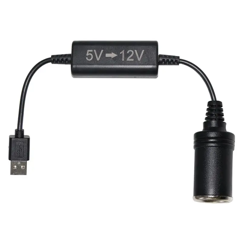 
Car Cigarette Lighter Socket Plug Female 2464 20awg Cables 5v To 12v Usb Am Converter Cable 