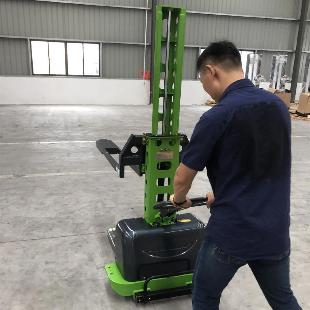 500kg 1100mm Semi Electric Self Load Stacker for Vans