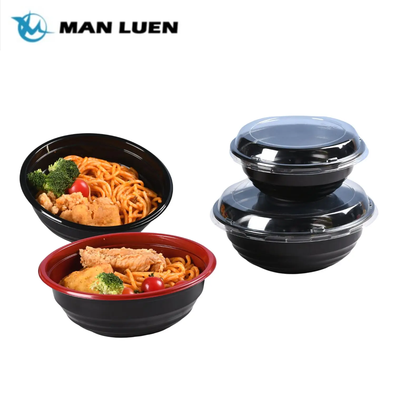 1000 мл одноразовая пластиковая большая многоразовая суповая миска с крышкой