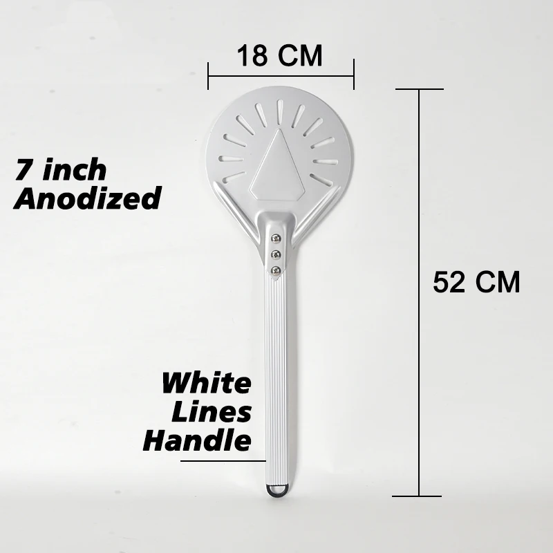 7/ 8/ 9 дюймовая лопатка для пиццы алюминиевая Лопата короткий инструмент силиконовая ручка твердое покрытие