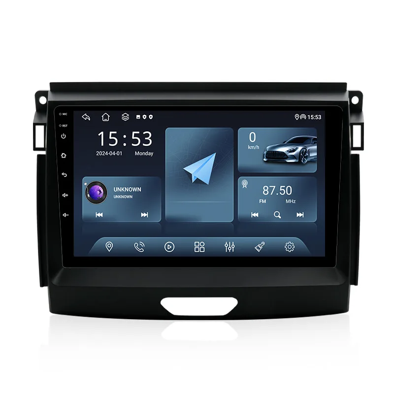 9-Inch LCD GPS Navigation Android Mobile Phone Interconnection Central Control 15-19 Years Dashboard Placement Applicable