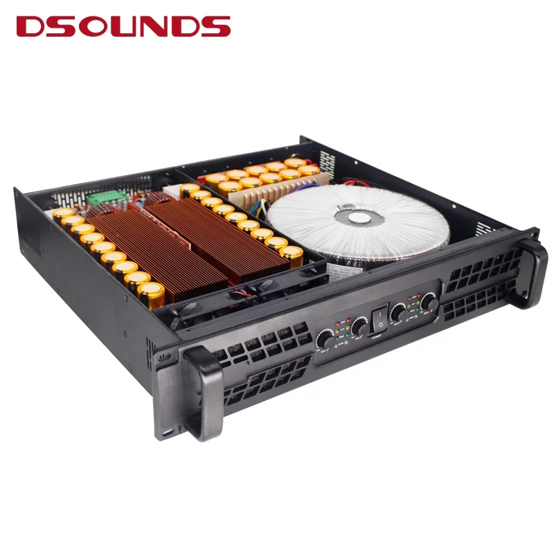 1000W*4CH class TD Power Amplifier 2U size with powerful transformer power amplifier for line array speaker