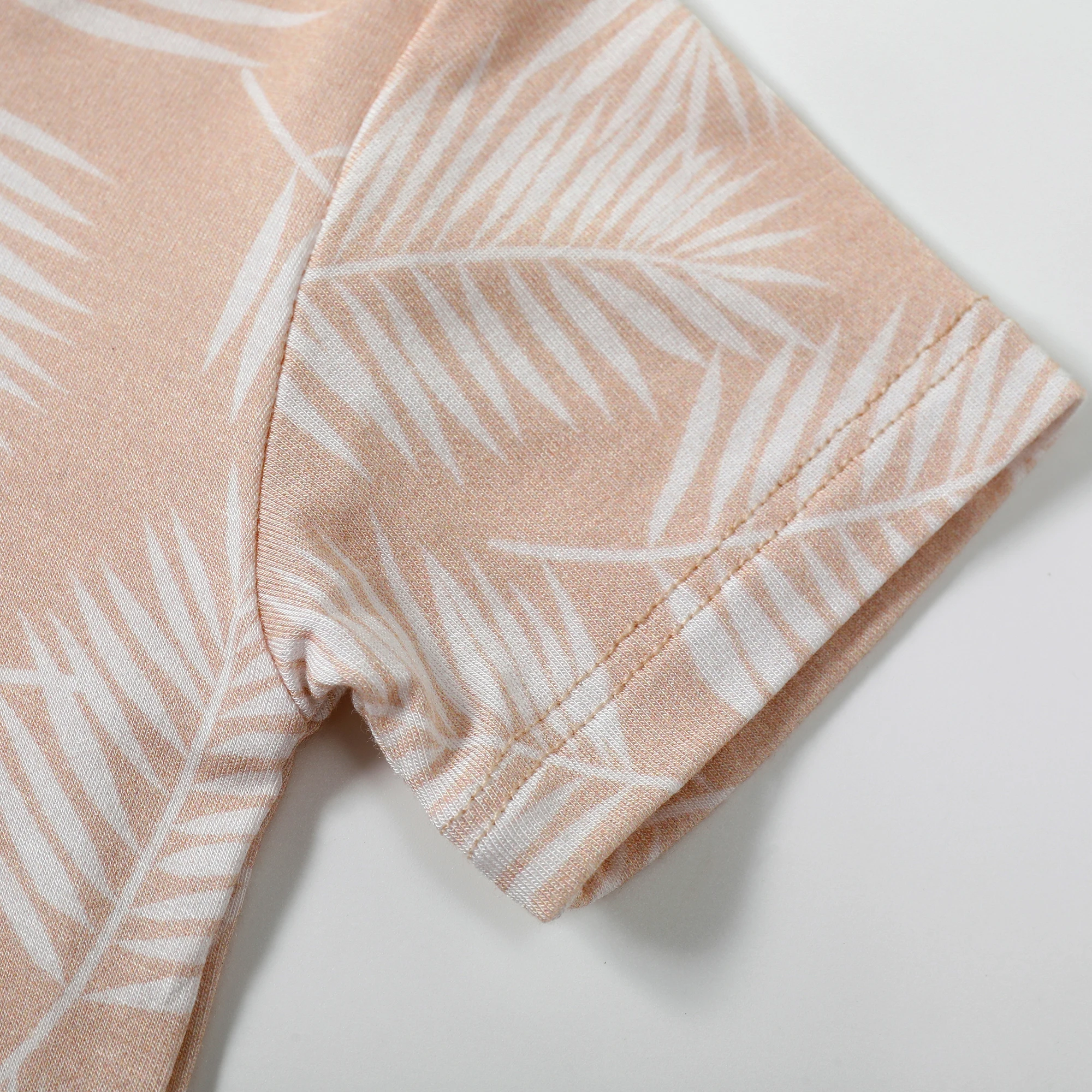 2024 New Fashion Pattern Baby and Kids Bamboo Spandex Material Tops and Pants New Design Baby Clothes short Sleeve Baby Pajamas