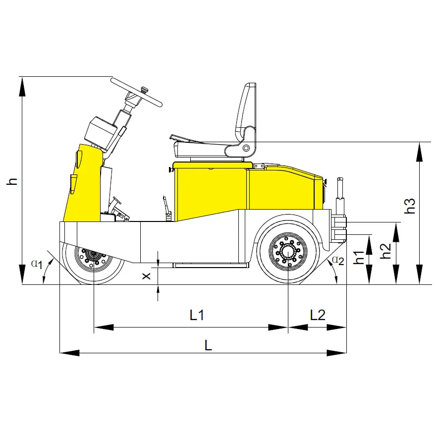 
Xilin Heavy Duty 2000kg 3000kg 5000kg 6000kg 10000kg 6ton Electric Tow Tractor option of trailer 