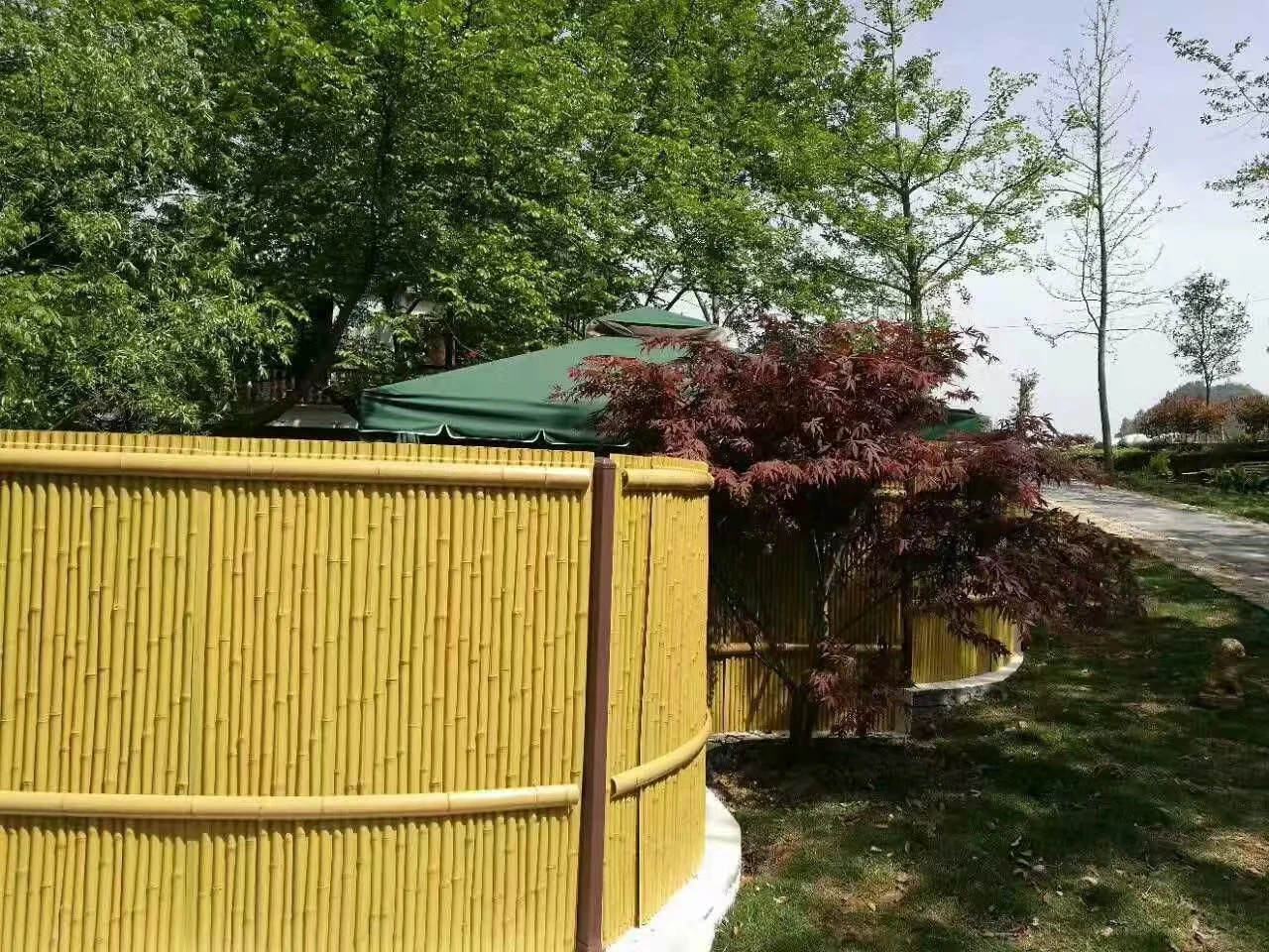 Insert Garden Fence Bamboo Artificial Fence Of Garden Bed Edging Yard Border Edging