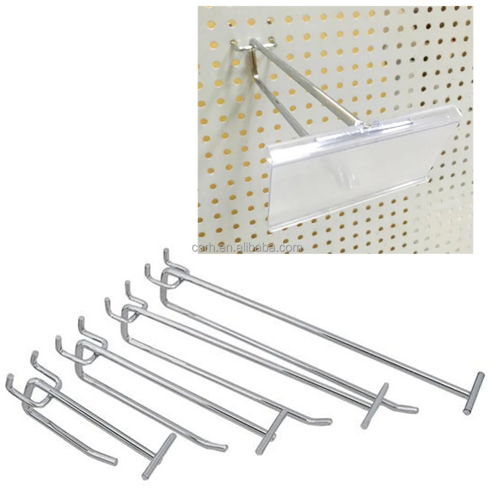 RH-P-D04 Pegboard крюк двойной провод металлический