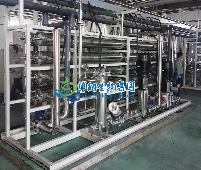 Membrane filtration and concentration system for acid hydrolyzed casein desalination processing