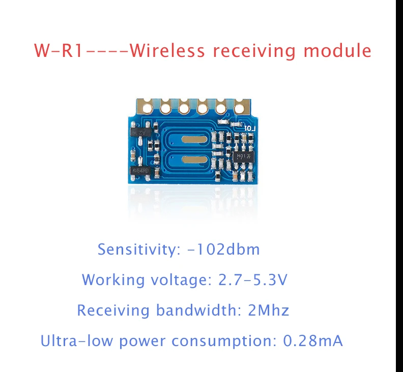 W-R1 wireless RF receiving module low power consumption single fire wire remote control receiving module