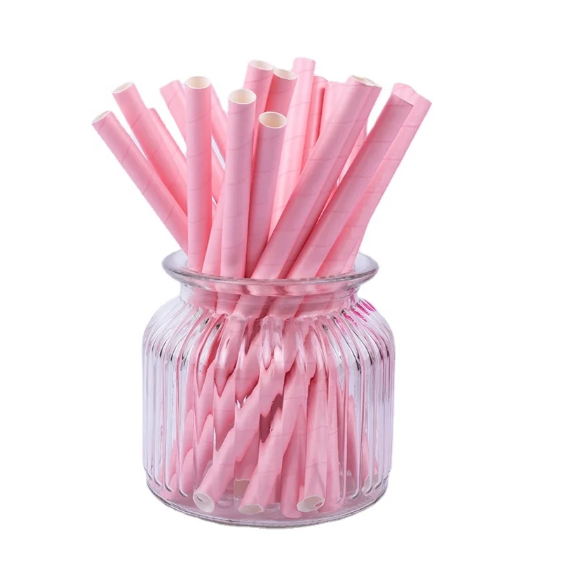 Оптовая продажа с фабрики одноразовые полосатые Печатные Длинные питьевые бумажные соломы