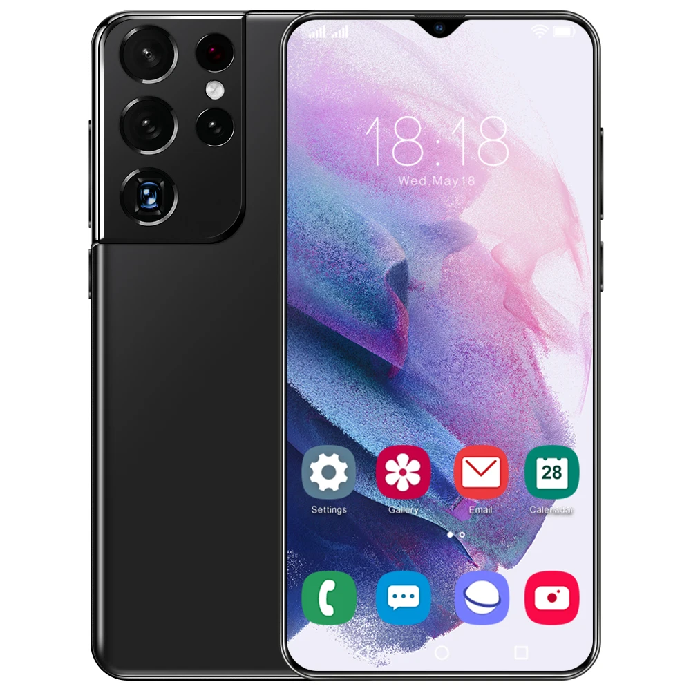 Amazon Hot Selling S21Ultra 5G Mobile Phone Qualcomm 888 Ten Core Android Phone Support Wholesale Support OEM