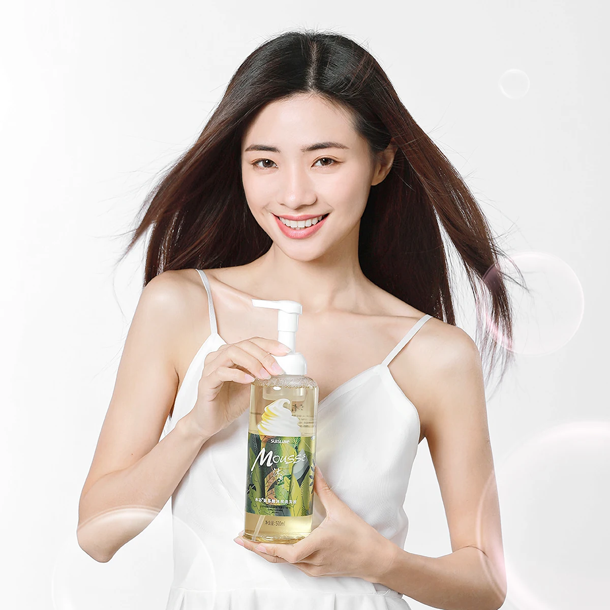 500ml private label organic Amino Acid shampoo without Silicone Oil Hair oil control shampoo