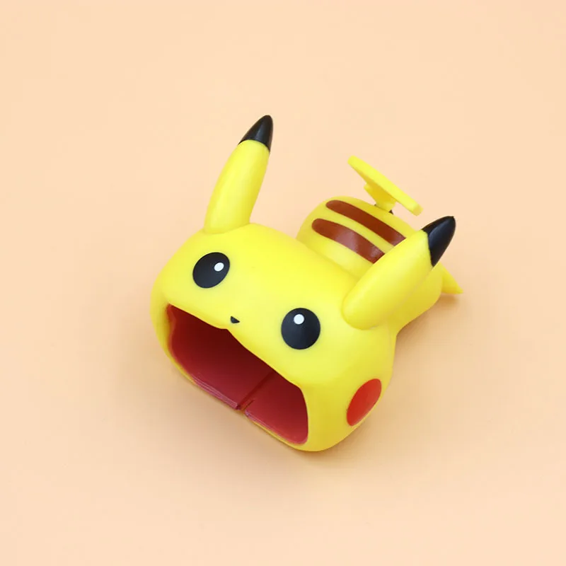 2023 new big mouth bites pikachu 5w charger protector cover for huawei 40w mobile phone cable