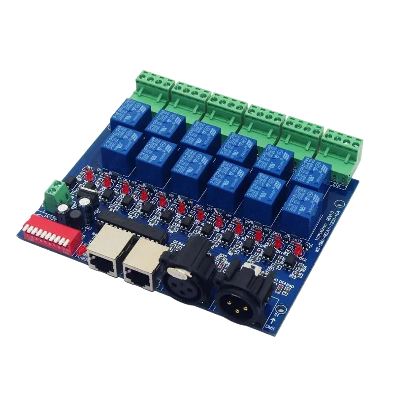 DC12V 10A 12 групповой переключатель сигнала реле 12 каналов dmx 512 контроллер для светодиодной подсветки