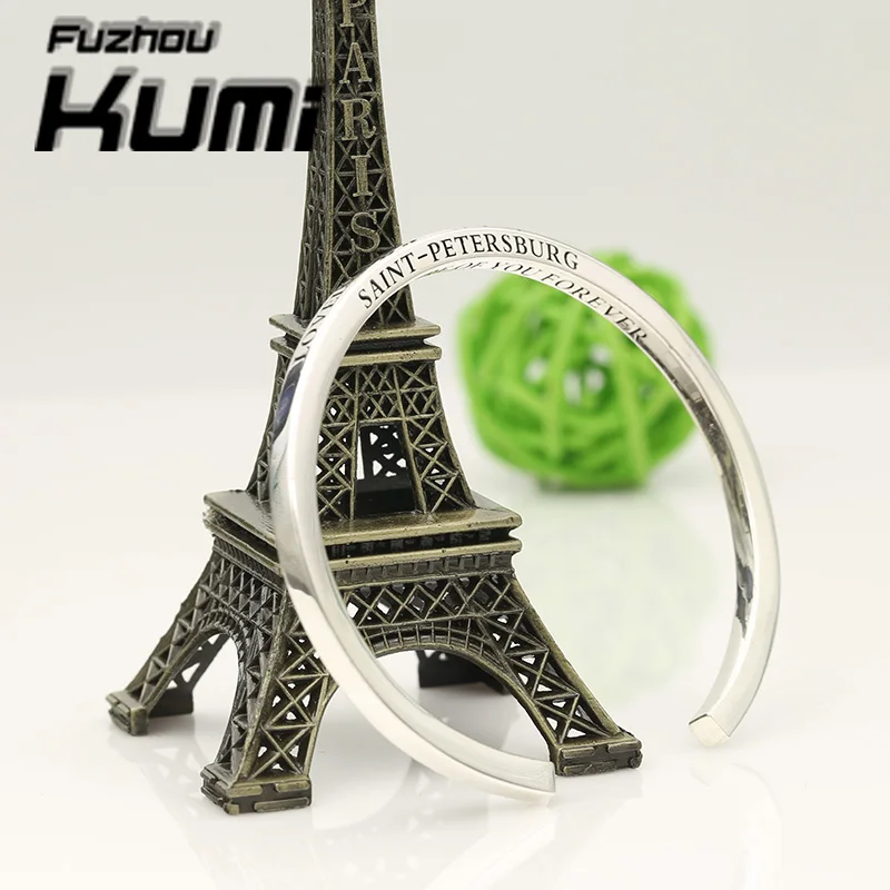 Jewelry Sterling Pure 925 Silver Custom Text Bracelet Bangle for Men Women Engraved Name Words Personalized Cuff