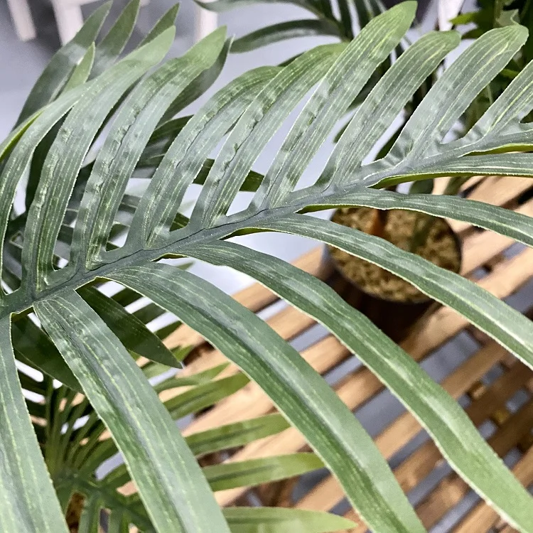 Table desk decor 2ft small size artificial indoor potted fake palm tree