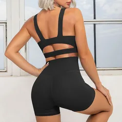 Eco-Friendly Light Blue Breathable Yoga Top Women Soft High Weight Bearing Recycled Sports Bras