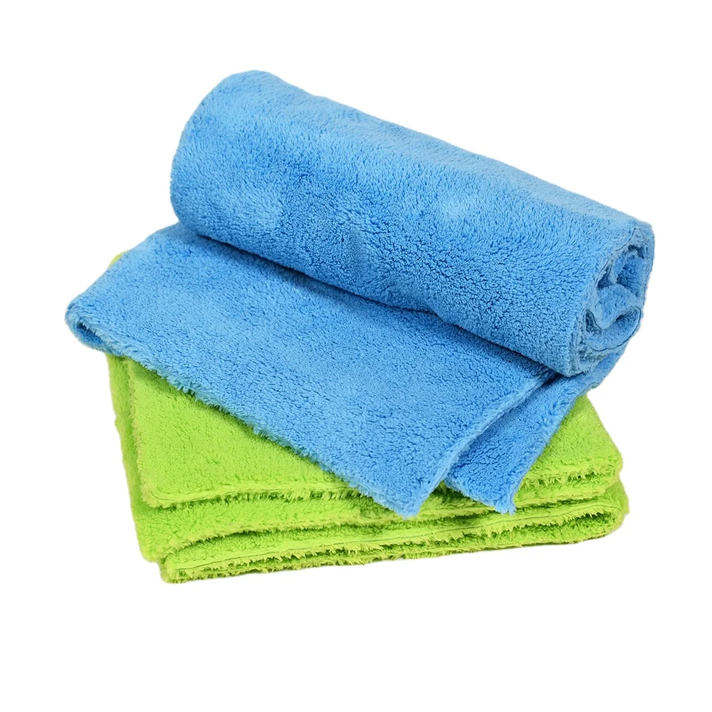 popular auto care plush 550gsm towel coral fleece microfiber towel for car drying