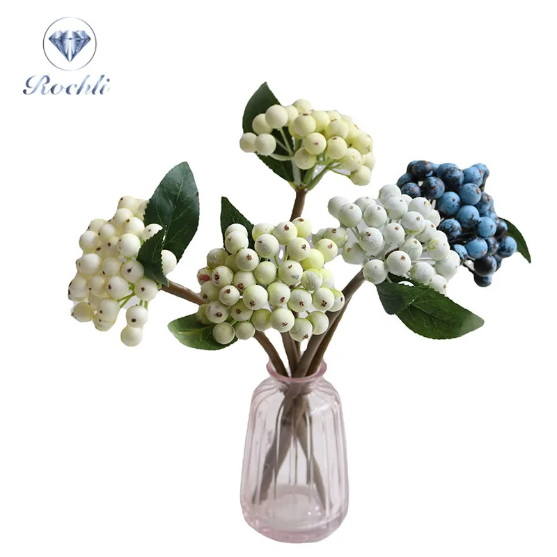 2022 New Short Branch Simulation Fruit Accessories Artificial Berry Living Room Deco Wedding Flower Arrangement Home Deco