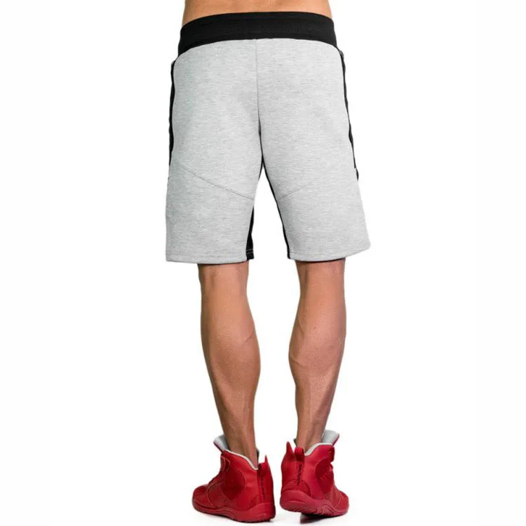 Custom Men Gym Fitness Workout Cotton Shorts With Zipper Gym  Shorts