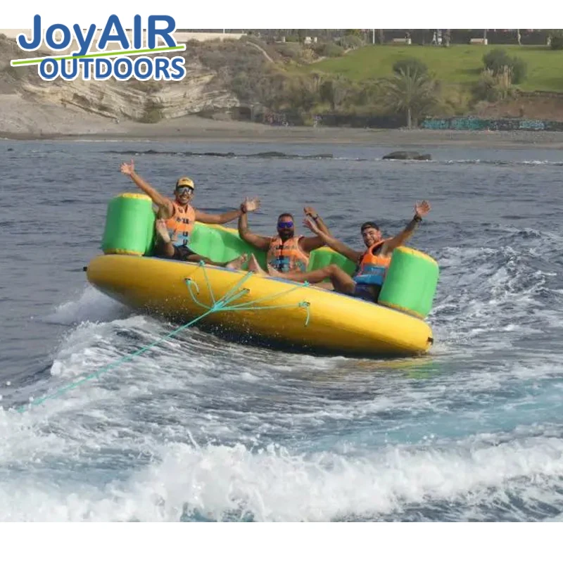 3 Person Summer Crazy  crazy UFO disco banana boat inflatable towable boats For Water Sports Fun