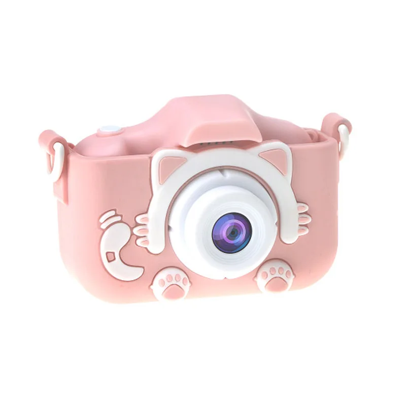Factory Wholesale Cute Cartoon Kids Toys Cat Child Photo HD A1 Digital Video Action Play Built-In Games