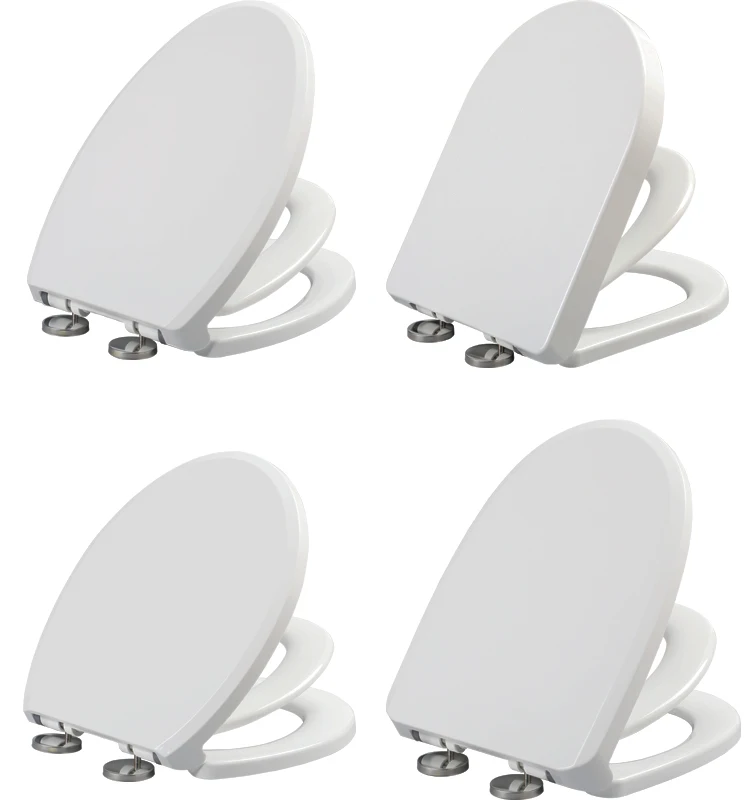 Съемное семейное сиденье для унитаза с медленным закрытием и быстрым спуском