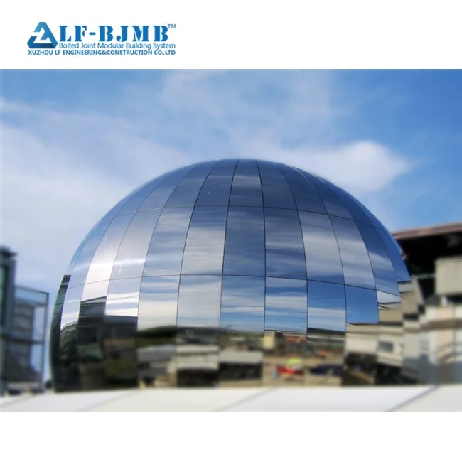 Steel Structure Building Roof Clear Glass Dome