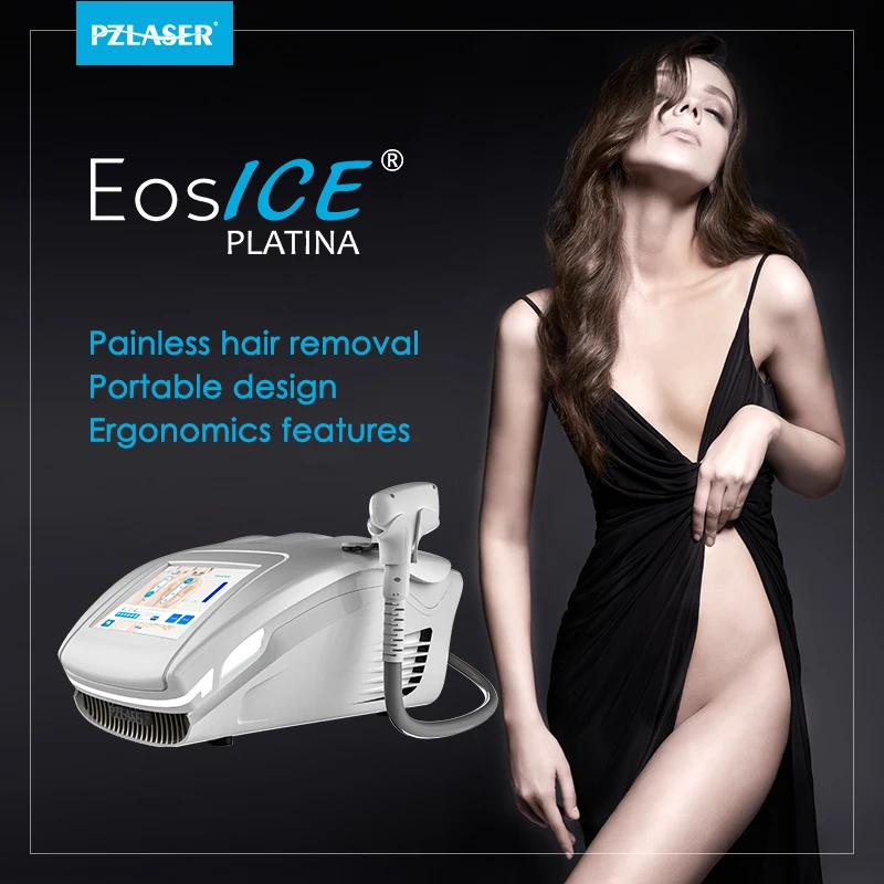 PZLASER Permanent Hair Removal Laser Machine Small Diode Laser Hair Remover 2022 New 755nm 808nm 1064nm Lazer Epilation