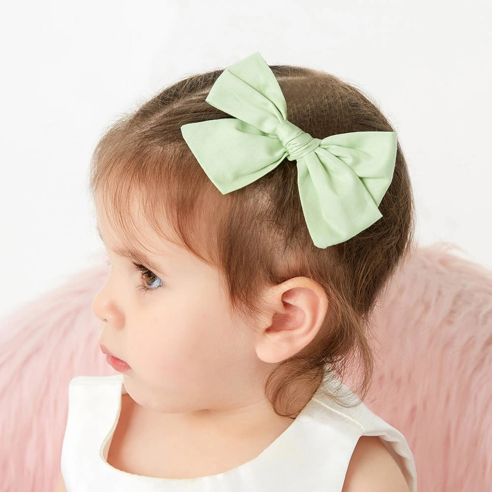 
2 Pcs/Lot New Bow Hairpins Hair Clips Headwear Print Flower Bohemian Style For Lovely Baby Girls Children Cute Cotton Hair 