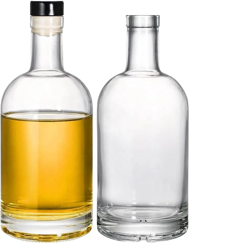 famous brand 32oz vodka clear glass bottle