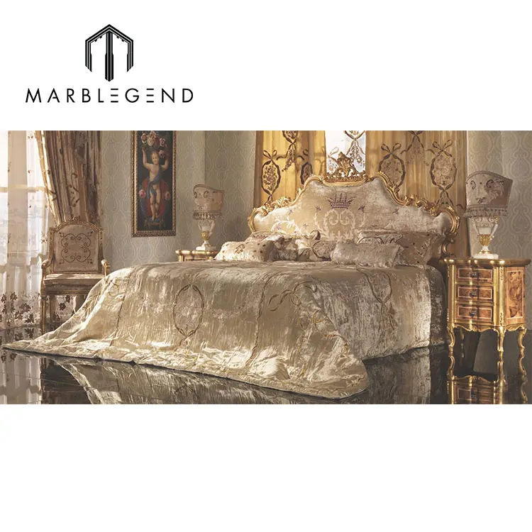 Роскошная мебель для дома Полный комплект для спальни в европейском стиле ретро деревянные кровати и ночной стол с дизайном интерьера Minecraft