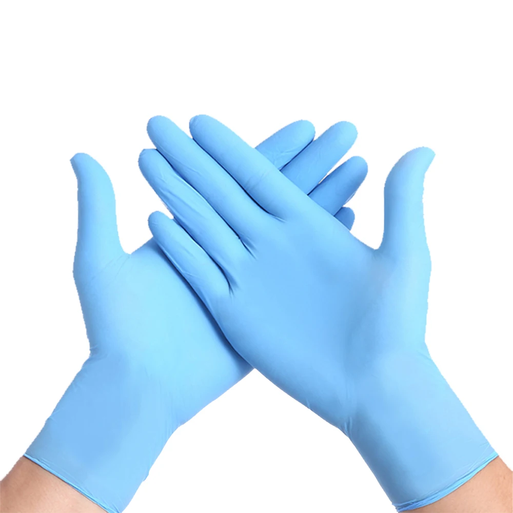 High Quality Nitrile Gloves Wholesale Powder-free Latex-free Hypoallergenic Blue Disposable 100% Pure Nitrile Gloves