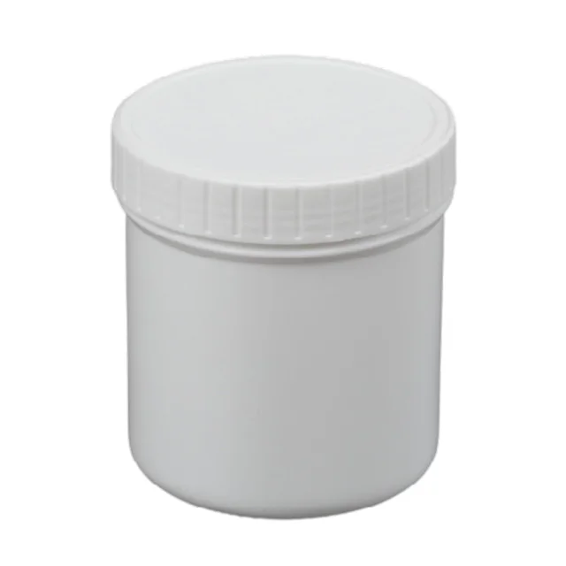 white clear plastic bucket with plastic handle