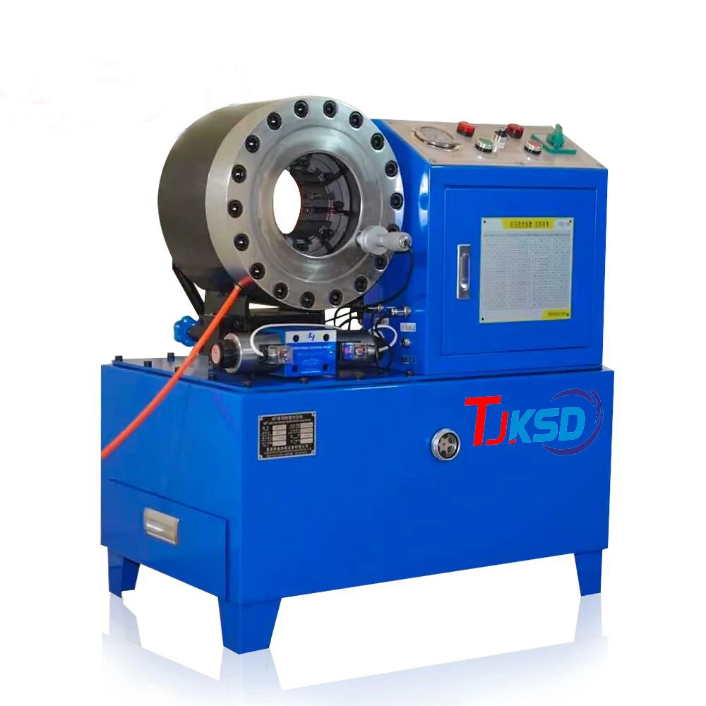 Full automatic with dies locker DX68 2inch 51MM high pressure air conditioner hose crimping machine with CE certification