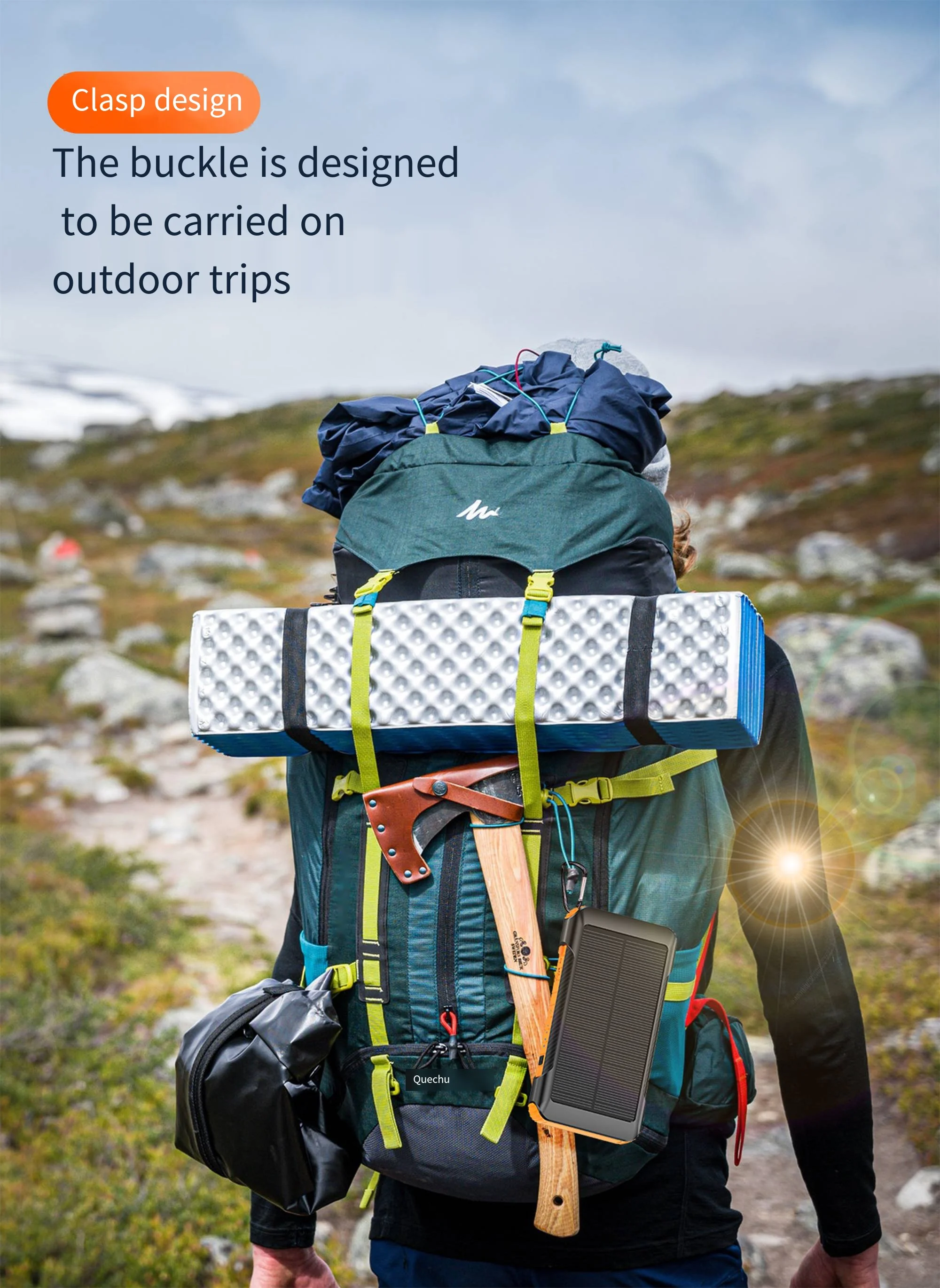 PD22.5W Hand Crank Generator Portable Solar Power bank 10000mah  Waterproof Solar Power Bank Solar Charger For Outdoor Charging