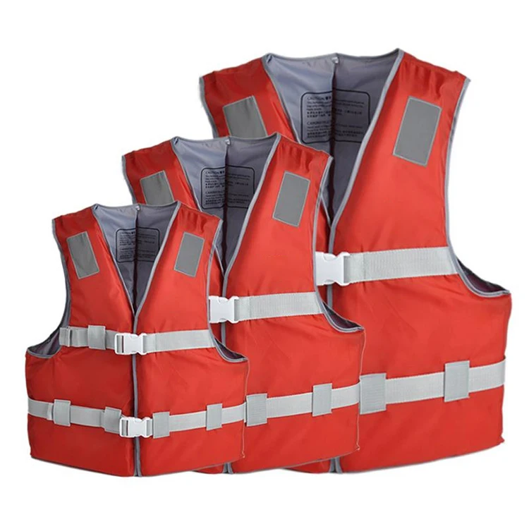 Coast Guard Approved Men Denim Jacket Life Vest Casual Adult Swimming Life Jacket