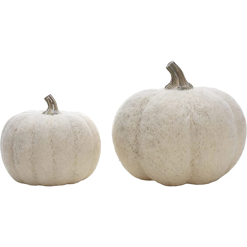 novedadess 2023 Halloween White Pumpkin  Handmade Artificial Pumpkin Decoration Fake Small Pumpkin Set Fall Harvest Farmhouse