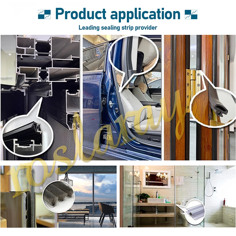 Seal Strip Factory Rubber Gasket Aluminium Door and Windows Apposite Slotted Door Rubber EPDM