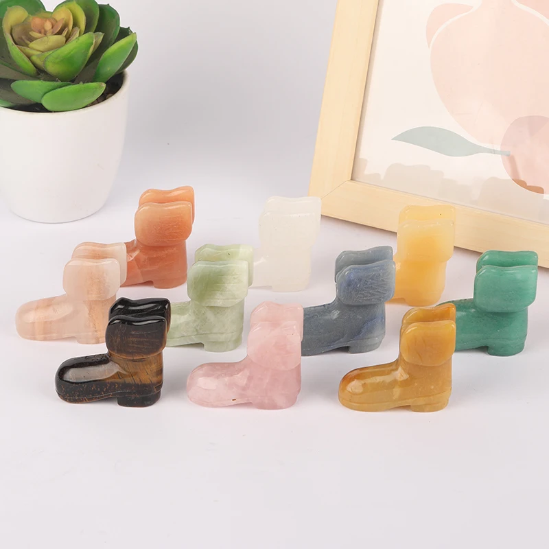 Customize Shape Natural Quartz Crystal Gem Healing Stones For Figurines Craft For Home Decoration