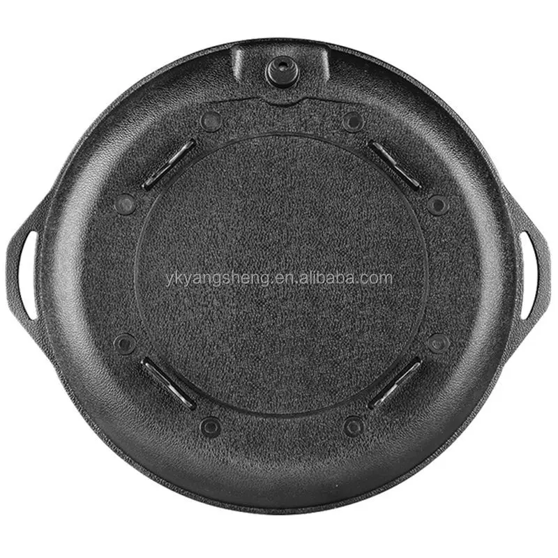 Easy To Operate Cast Iron Grill Pan Factory Manufacture Korean Barbecue Grill Pan