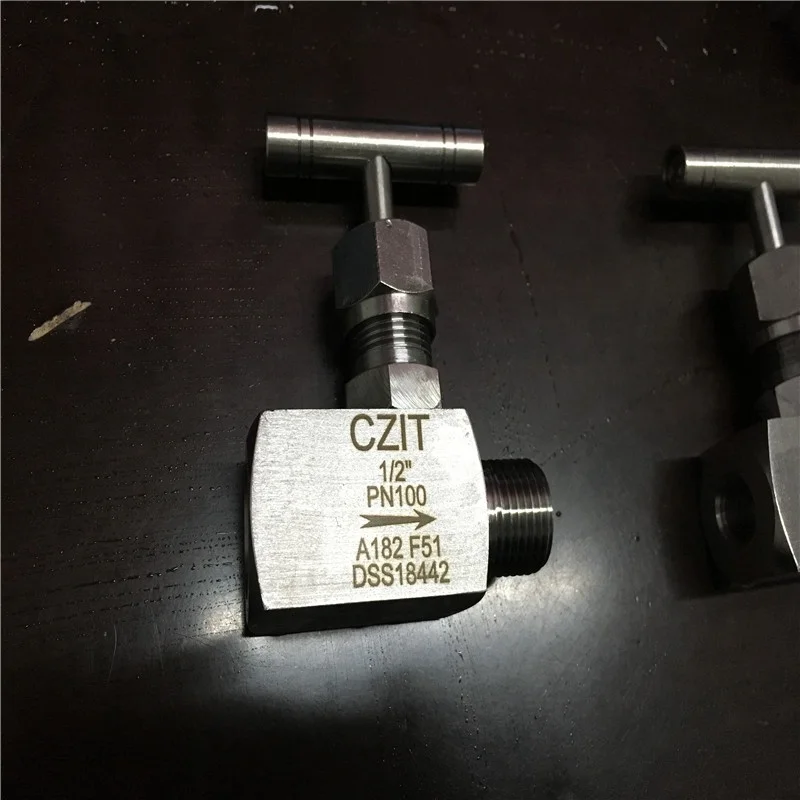 Игольчатый клапан из нержавеющей стали 316 PN20 1/2 дюймов PN100 A182 DSS18442 F51 поставляется игольным клапаном китайского