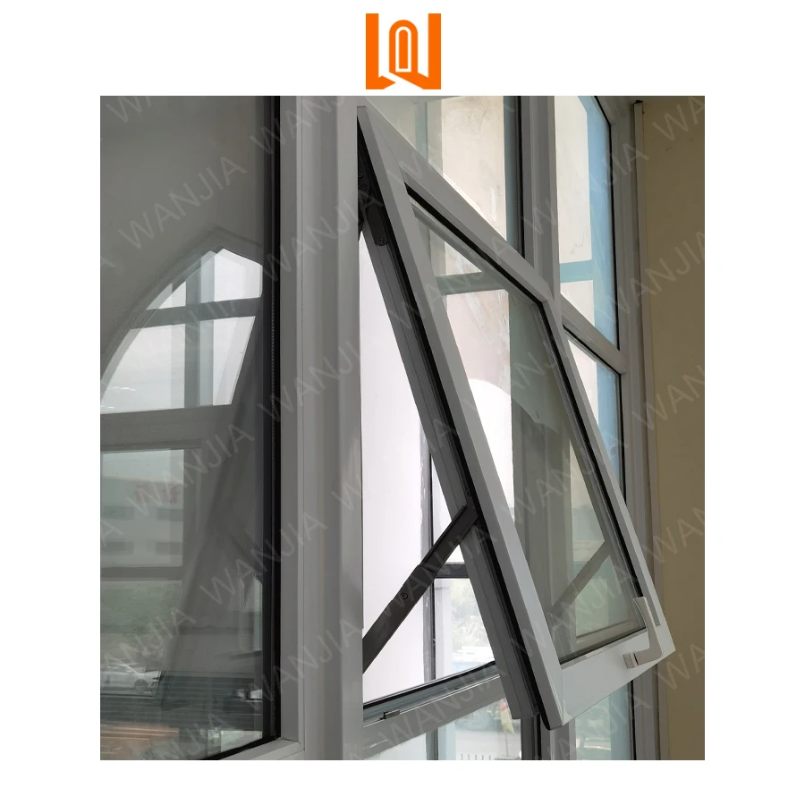 WANJIA новейший дизайн двойные окна с тройной глазурью из ПВХ виниловое стекло тент