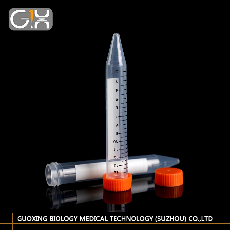 High quality Factory Price Conical Bottom 15 ml Plastic Centrifuge Tubes for Lab