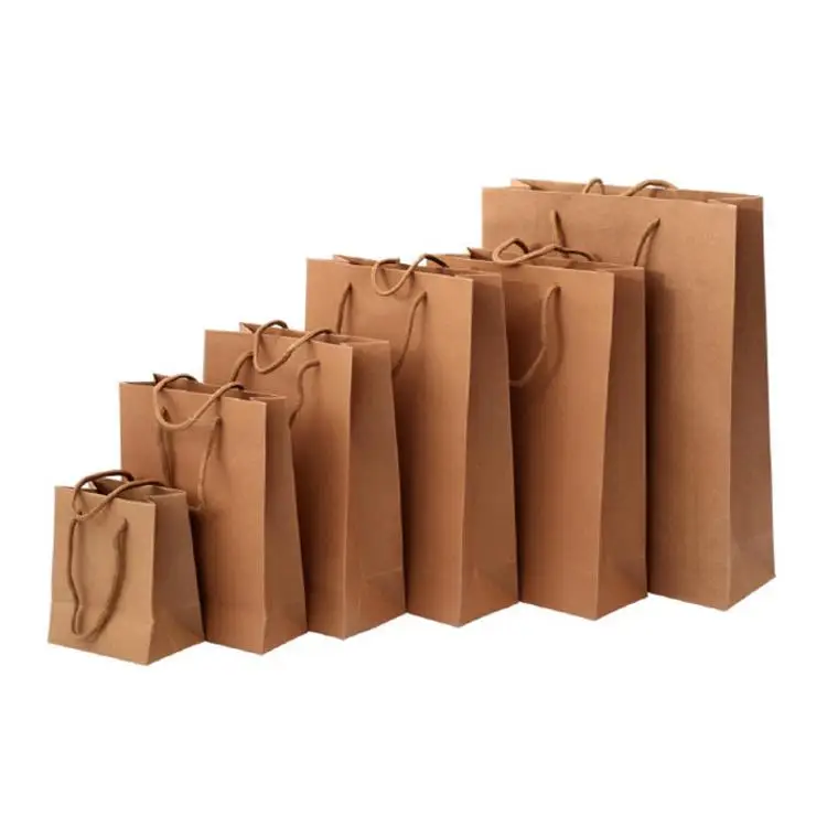 
Custom wedding brown craft china gift paper bag manufactures 